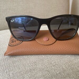 Ray-Ban Black Frame Sunglasses with Dark Lenses